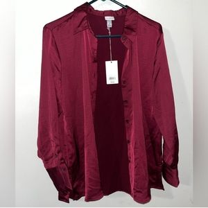 Women Burgundy Blouse